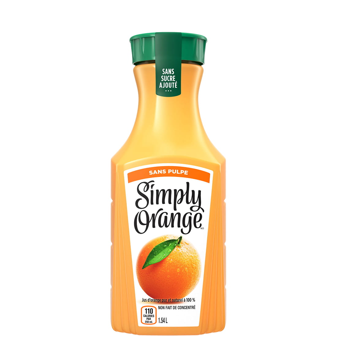 Une bouteille de boisson Simply Orange