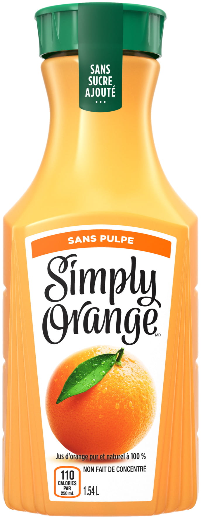 Simply Orange Sans Pulpe 1,54 L bouteille
