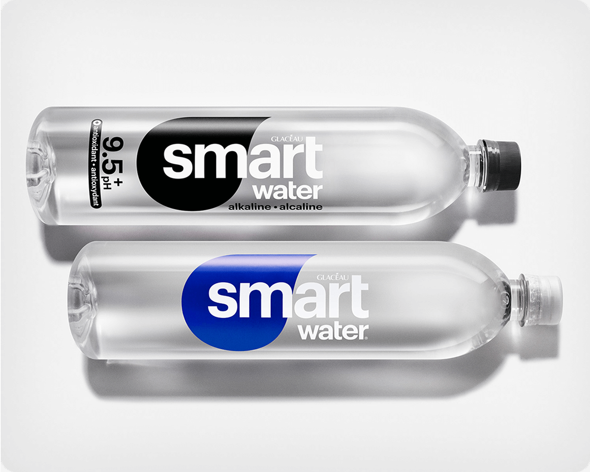two bottle of smartwater