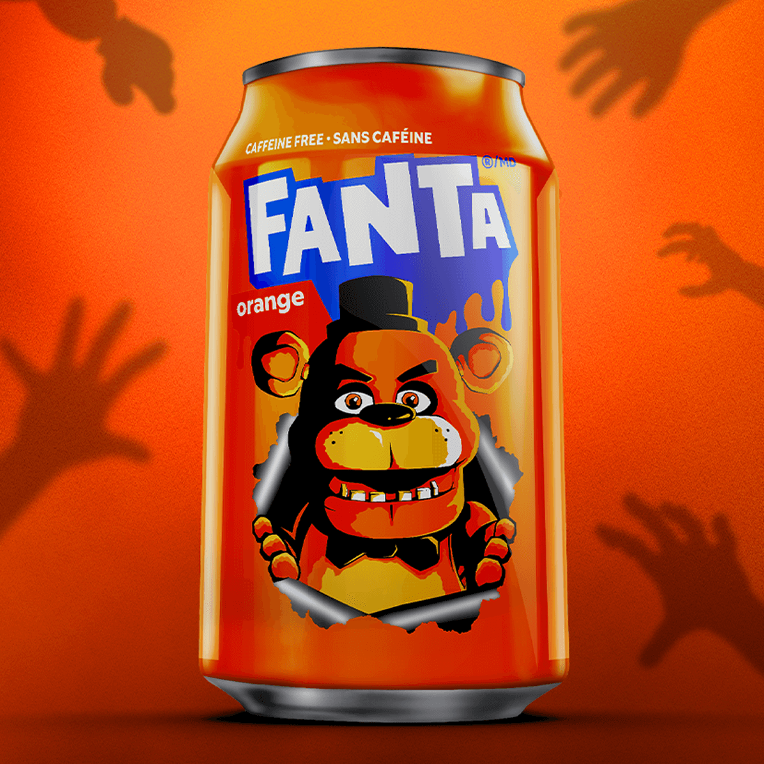 Fanta orange can with Freddy Fazbear image featured 