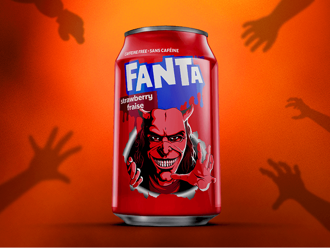 can of Strawberry x The Grabber Fanta