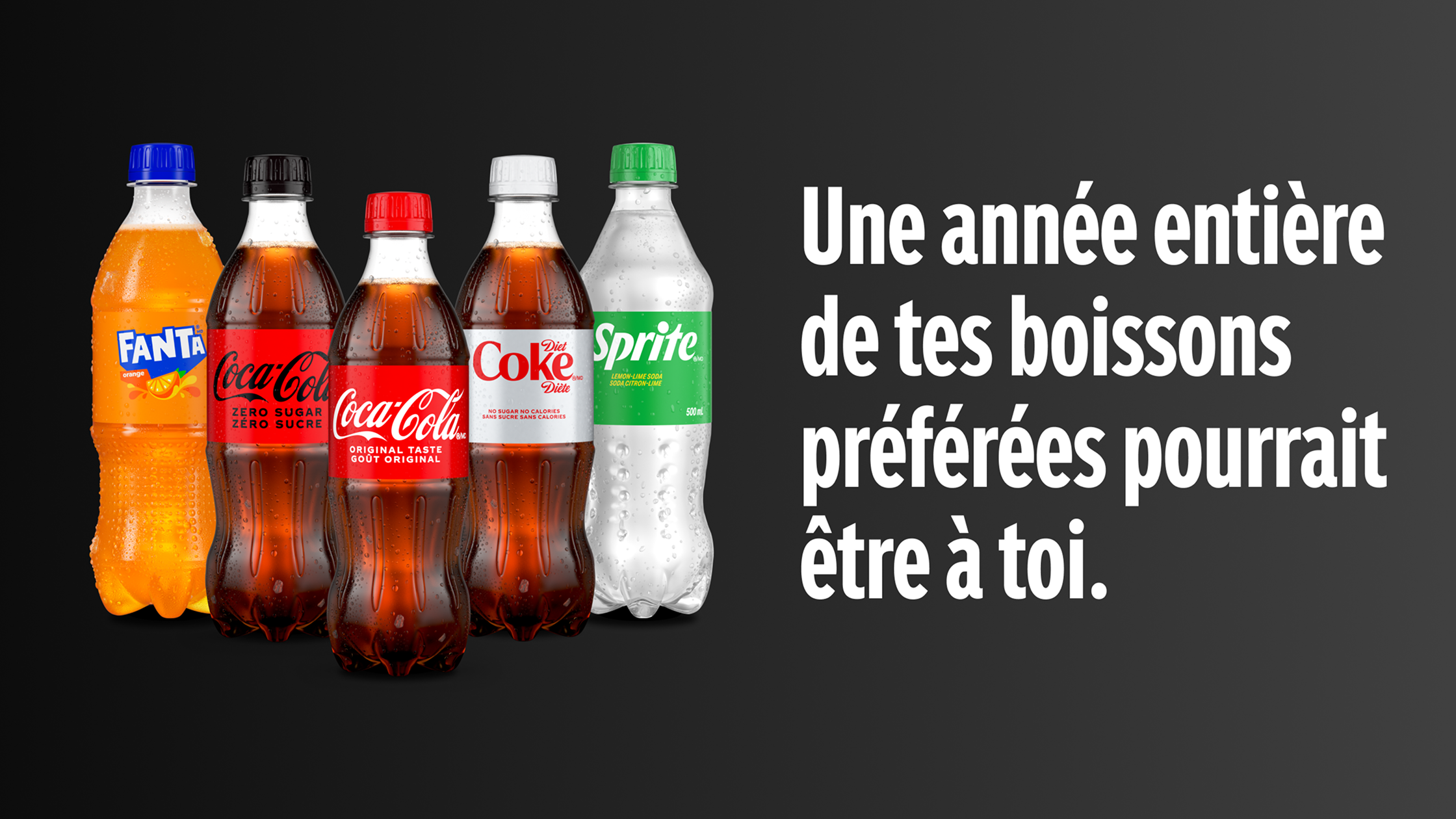 Une année entière de tes boissons préférées pourrait être à toi.