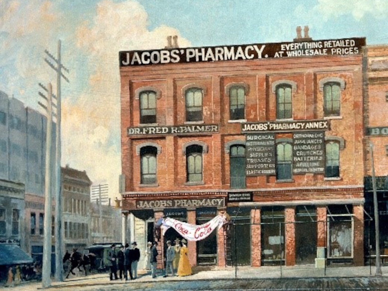 Vintage-Illustration der Jacob's Pharmacy