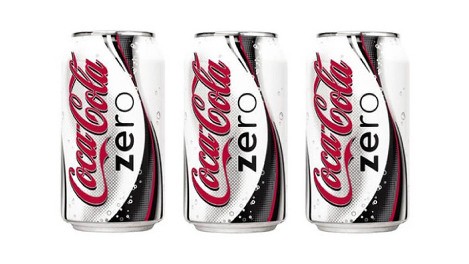weisse Coca-Cola Zero Zucker Dosen