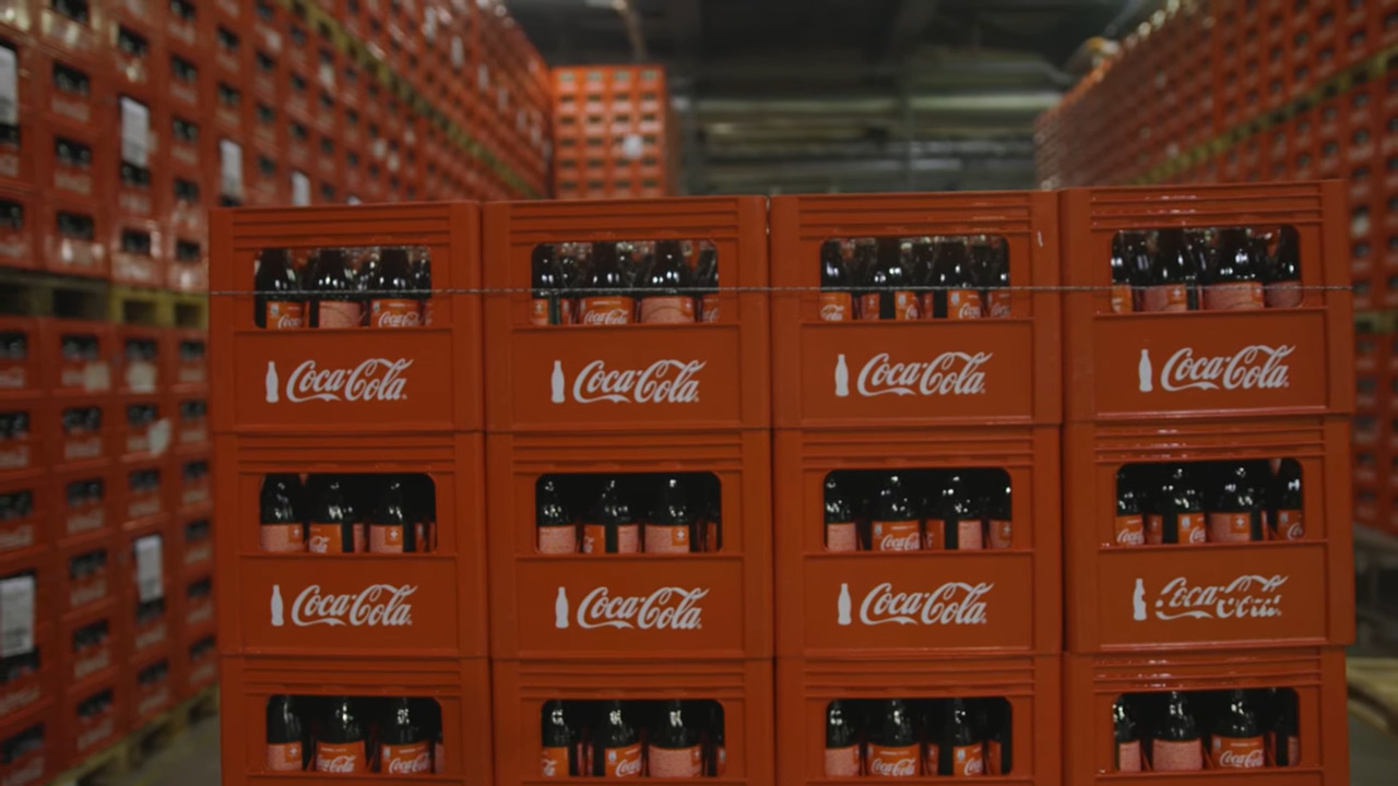 Image of Coca-Cola bottles