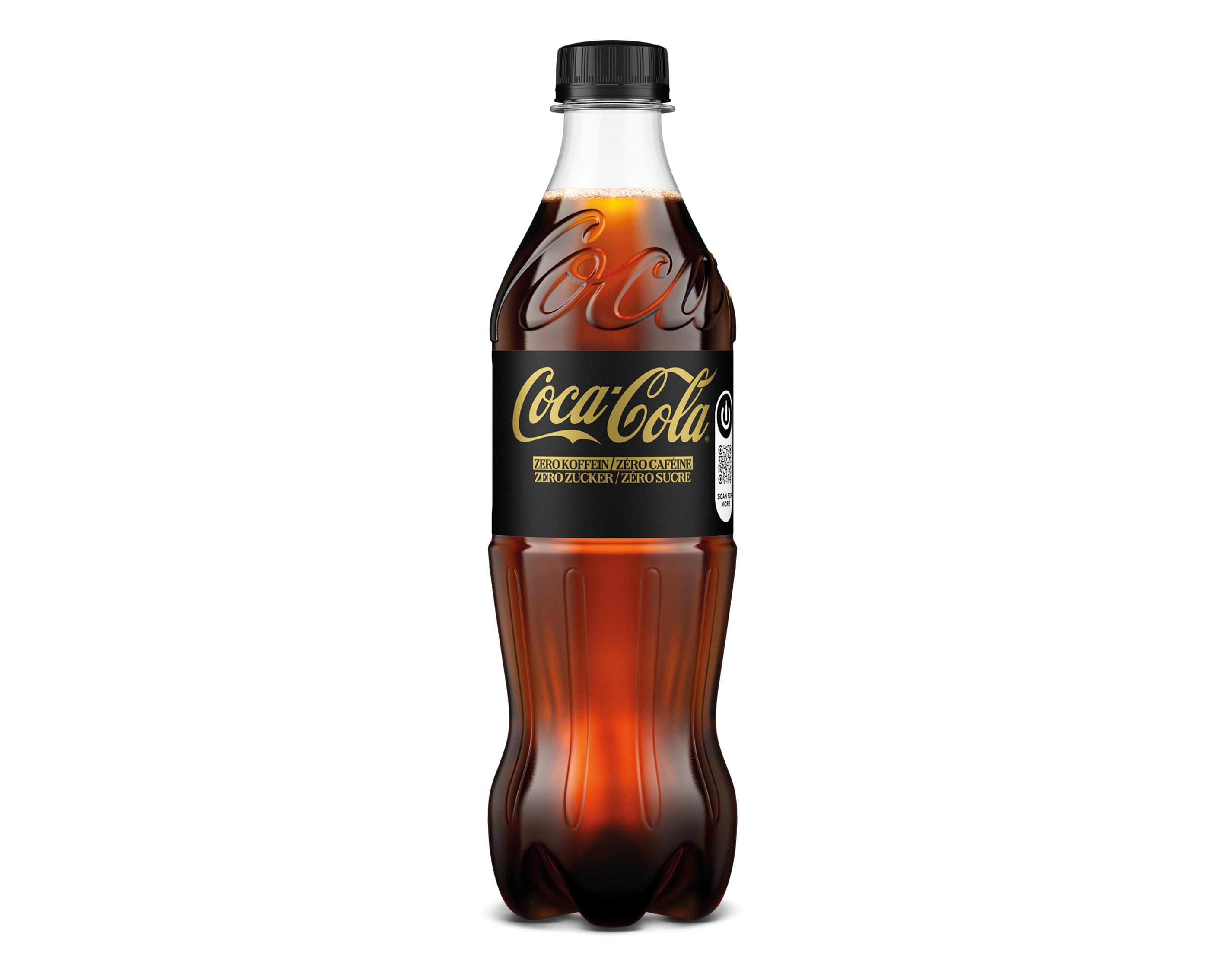 Eine 450 ml Coca-Cola Zero PET-Flasche