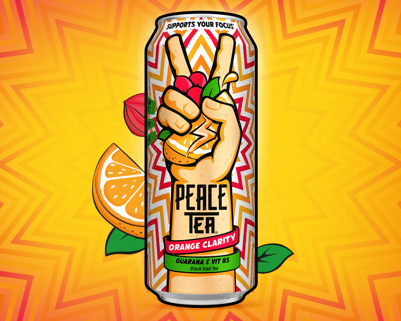 Eine Dose PEACE TEA Mighty Mango