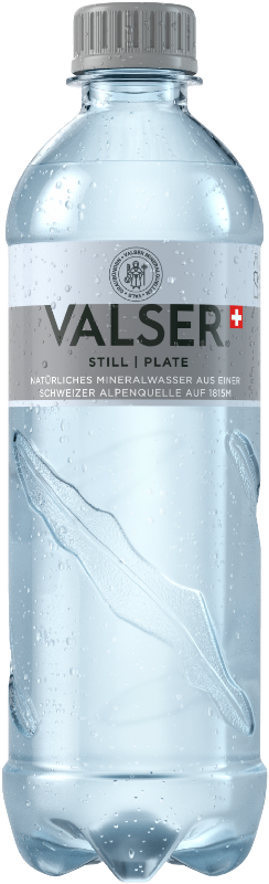 Eine Valser PET-Flasche Still