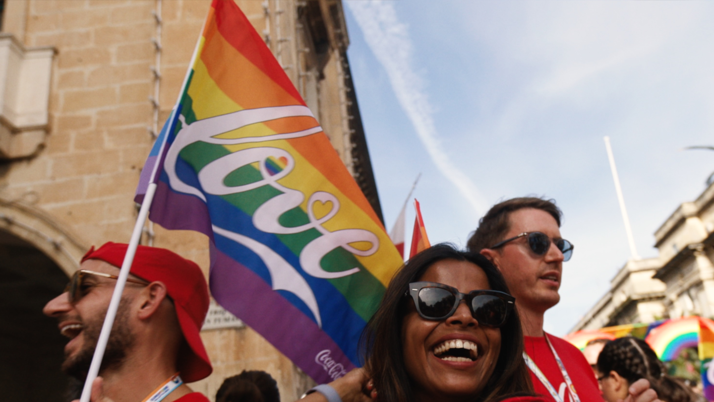 Girl with love Pride Flag