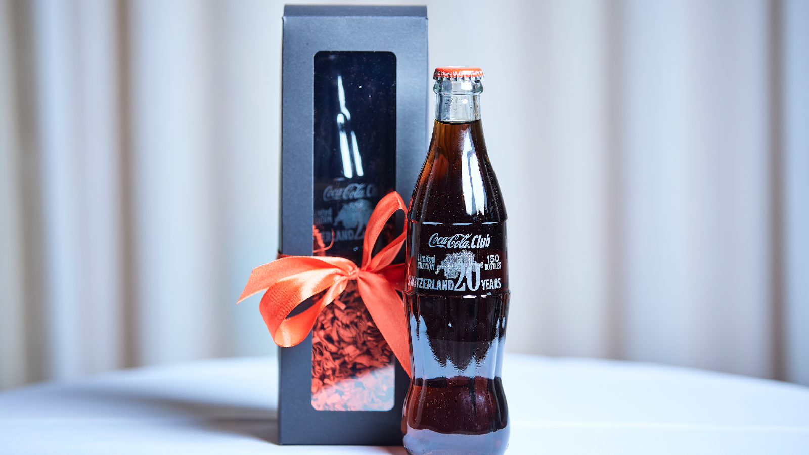 Anniversary bottle for the Coca-Cola Club Switzerland