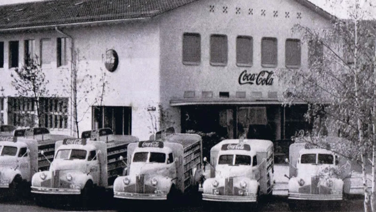 Der Standort «Letzigraben Zürich» von Coca-Cola im Jahr 1949.
