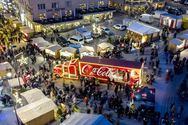 Tournée du camion de Noël Coca‑Cola, Einsiedeln