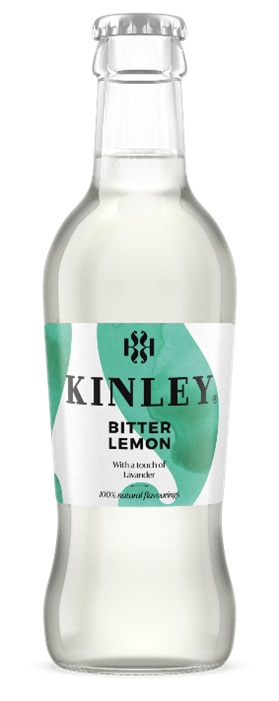 Eine 0,2 l Flasche Kinley Bitter Lemon