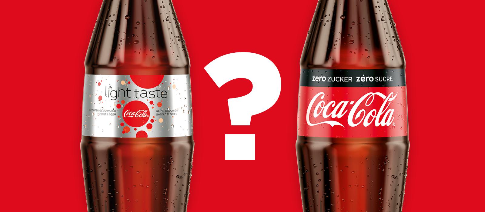 Coca-Cola Light und Zero Zucker: Der Unterschied