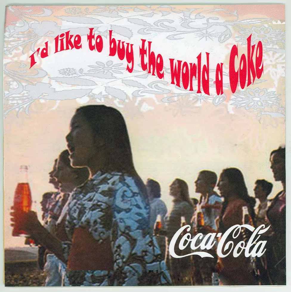 i'd like to buy the world a coke picture with girl on it