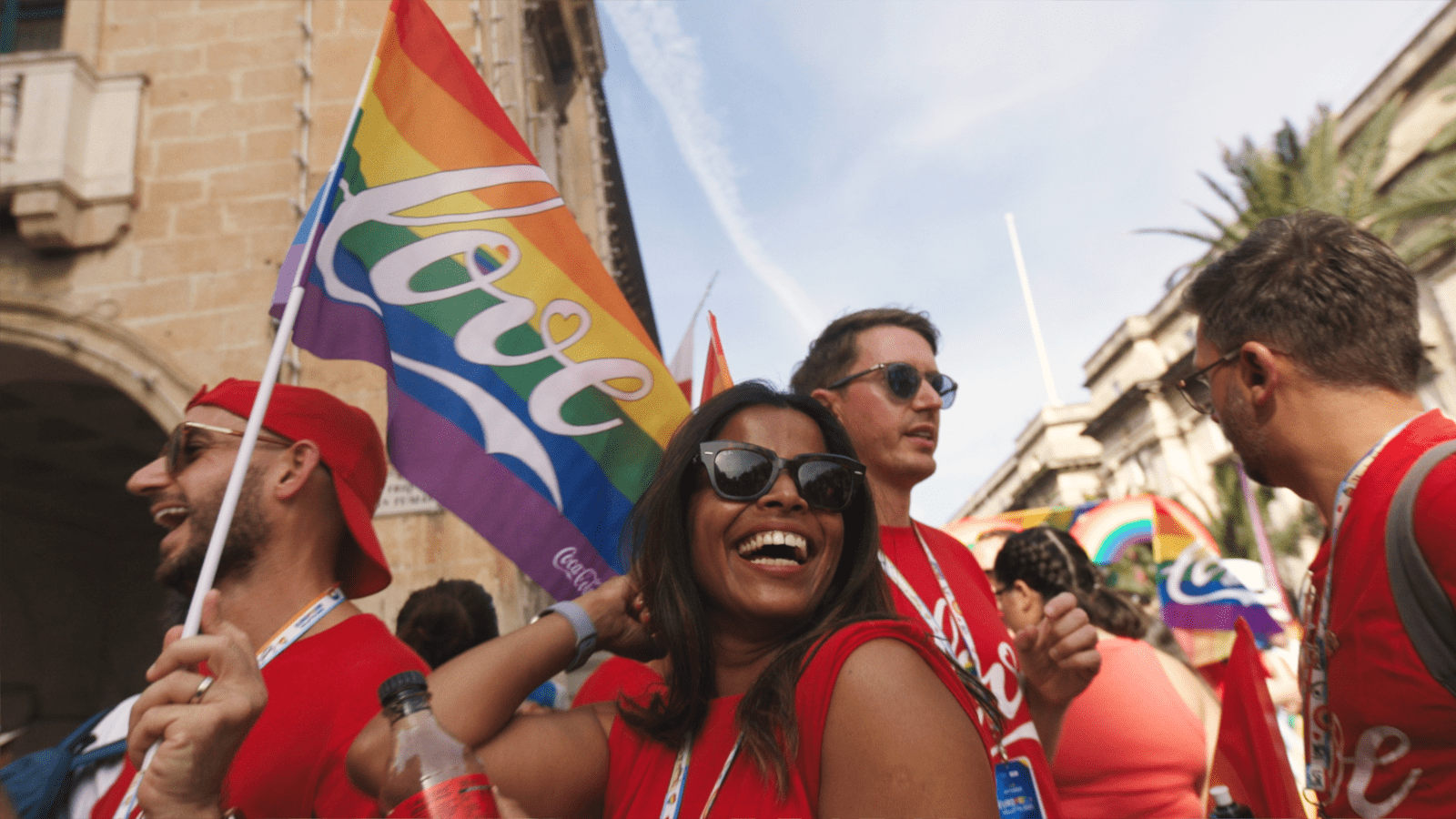 Menschen auf der EuroPride in Malta
