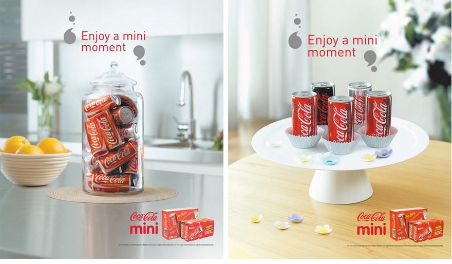 Mini canettes Coca-Cola