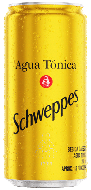 Lata Schweppes Agua Tónica