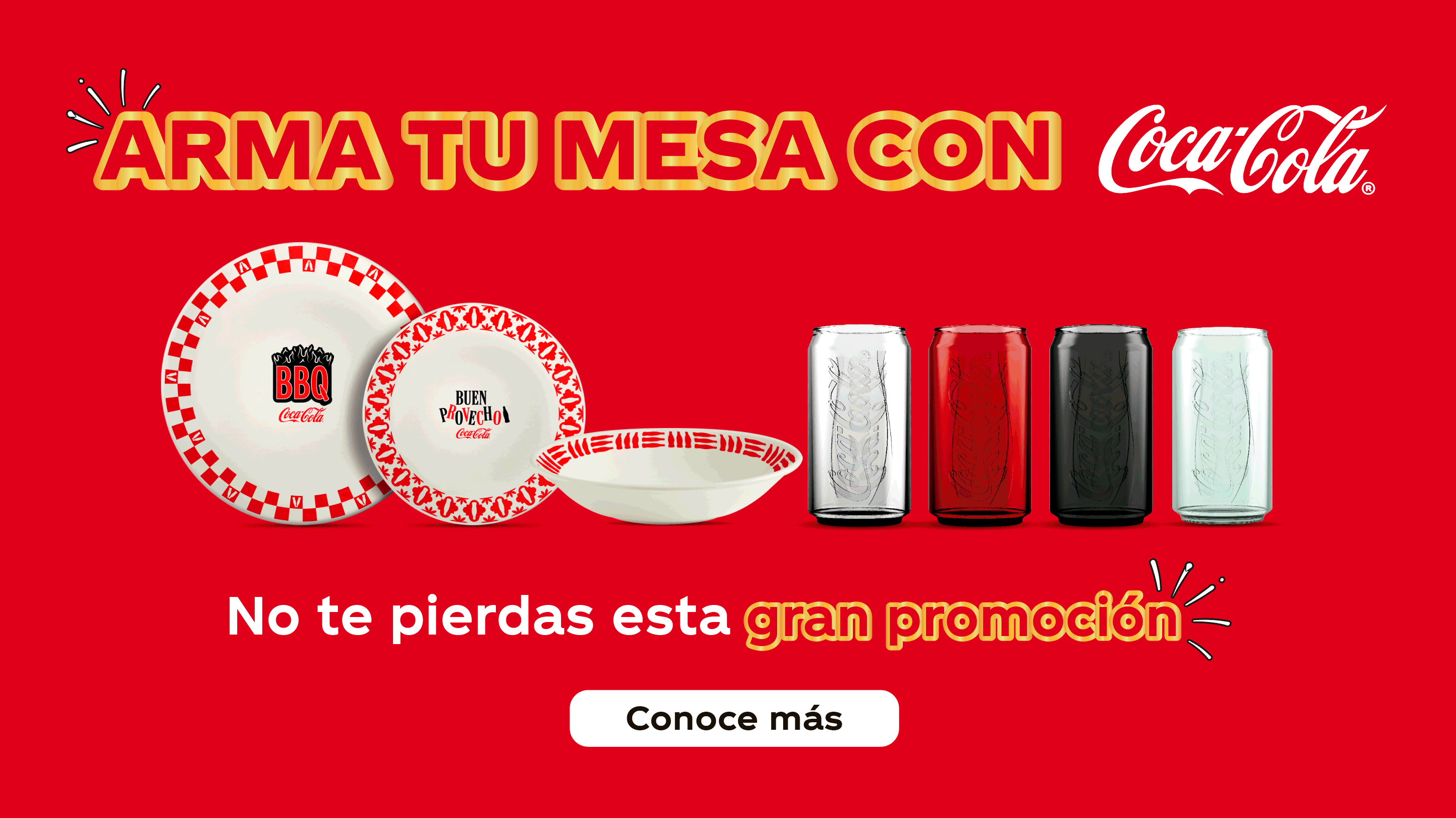 Vajilla de coca cola online