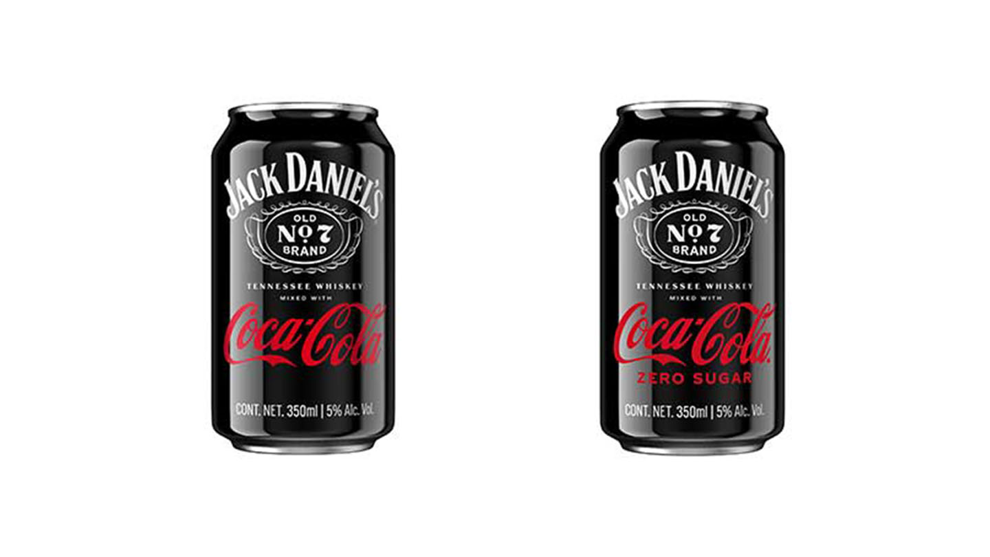 Dos latas de Jack & Coke