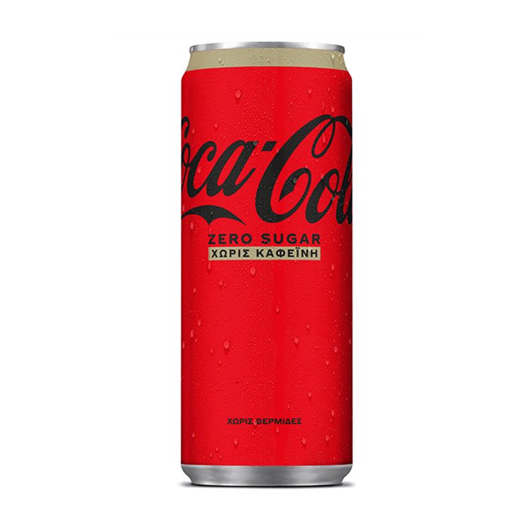 Κουτάκι Coca-Cola Zero χωρίς Καφεΐνη
