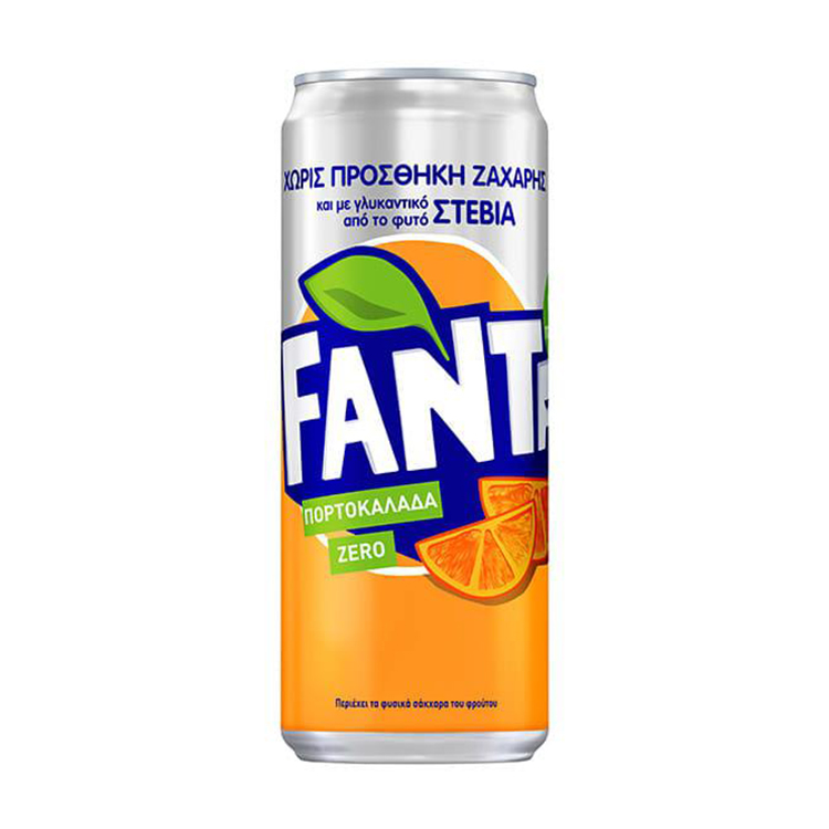 Κουτάκι Fanta Πορτοκαλάδα Zero