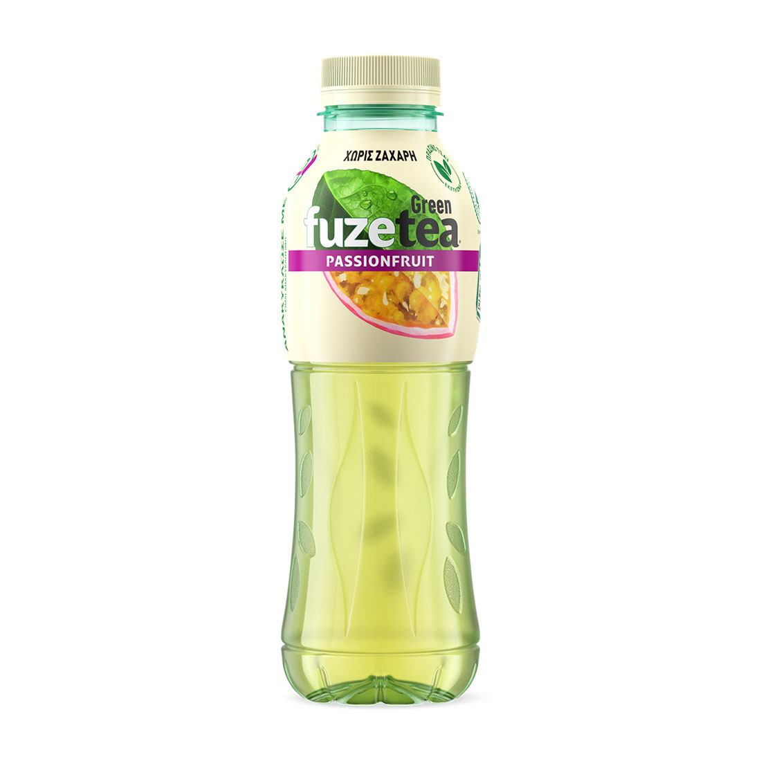 Μπουκάλι FuzeTea Green Ice Tea Passionfruit Χωρίς Ζάχαρη 