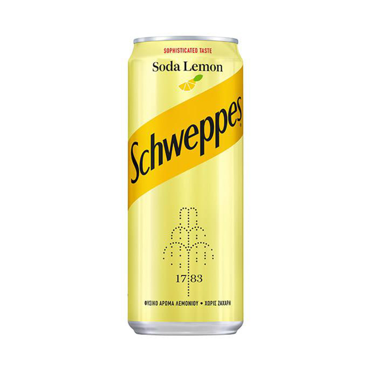 Κουτάκι Schweppes Soda Lemon