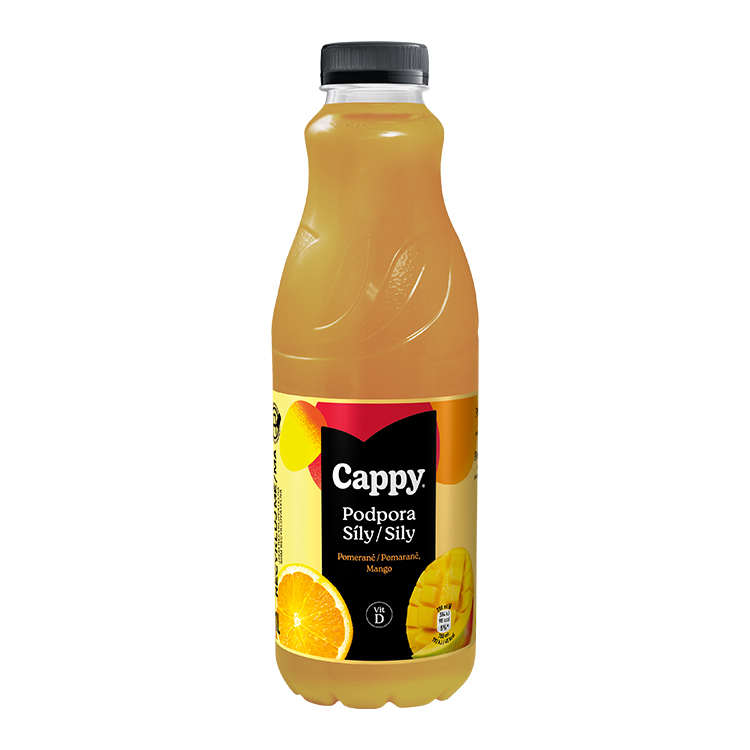 Cappy Immunity Support, ovocný nápoj s vitaminem C, B12 a zinkem, PET lahev