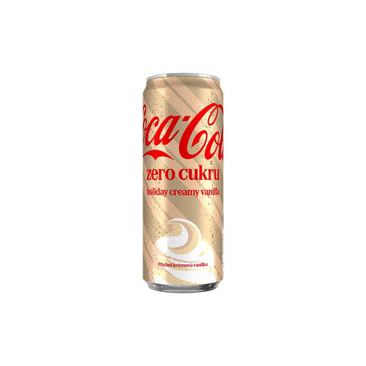 Plastová láhev Coca-Cola Creamy Vanilla Zero Sugar