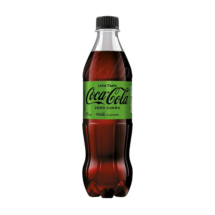 Coca-Cola ZERO Sugar Lime, limetková příchuť bez cukru, PET lahev