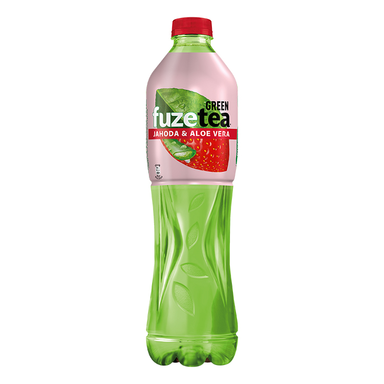 FUZETEA Zelený Čaj Jahoda Aloe Vera PET lahev