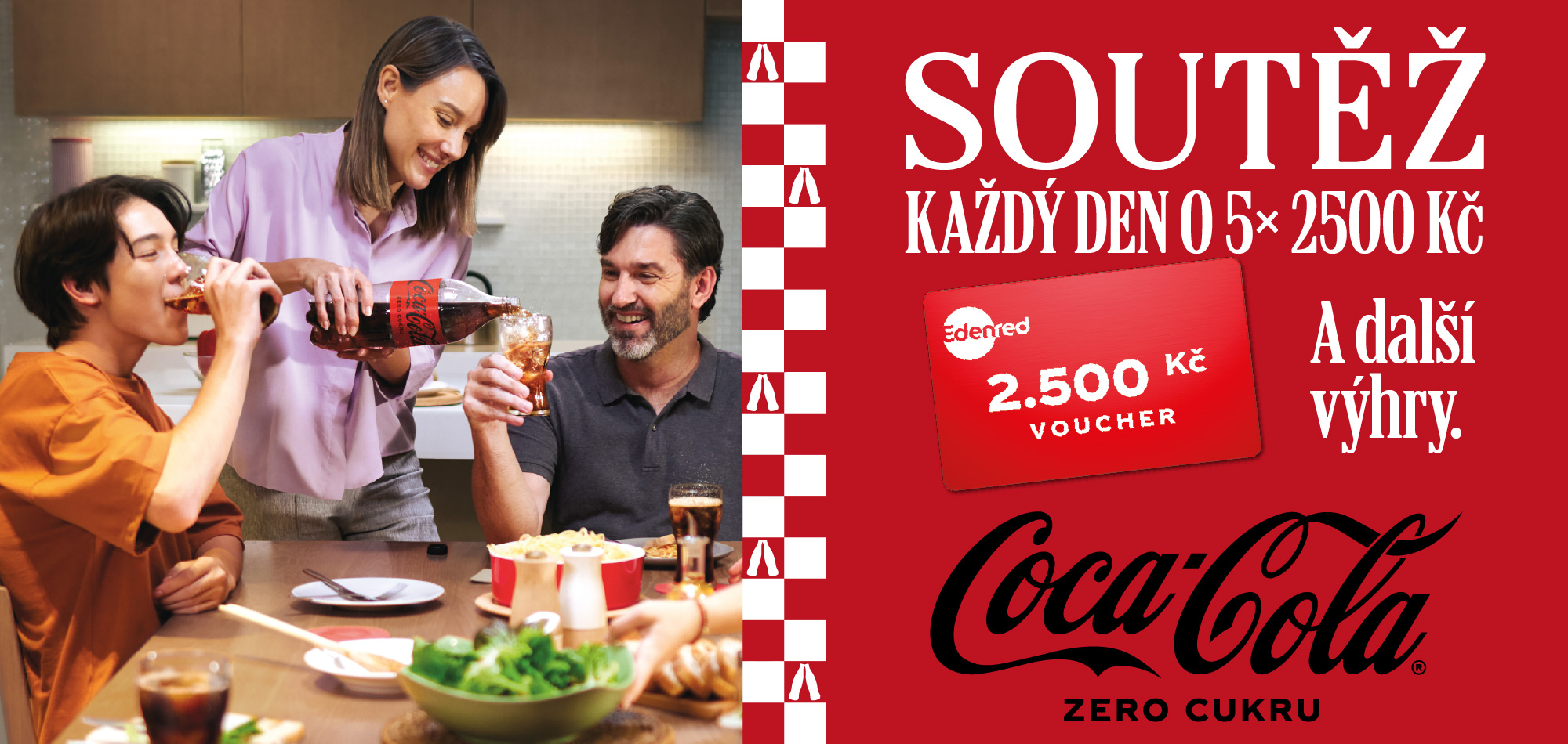 Soutěž s Coca-Cola o poukazy Edenred a další skvělé sceny