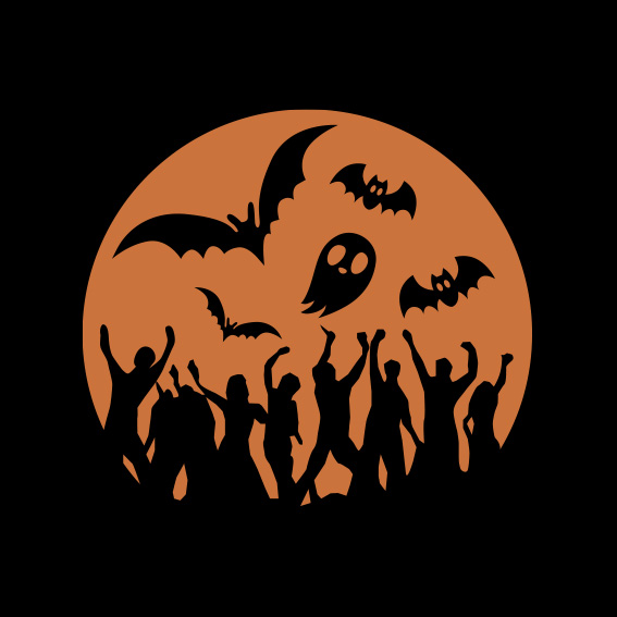 Halloweenská party ve strašidelném domě