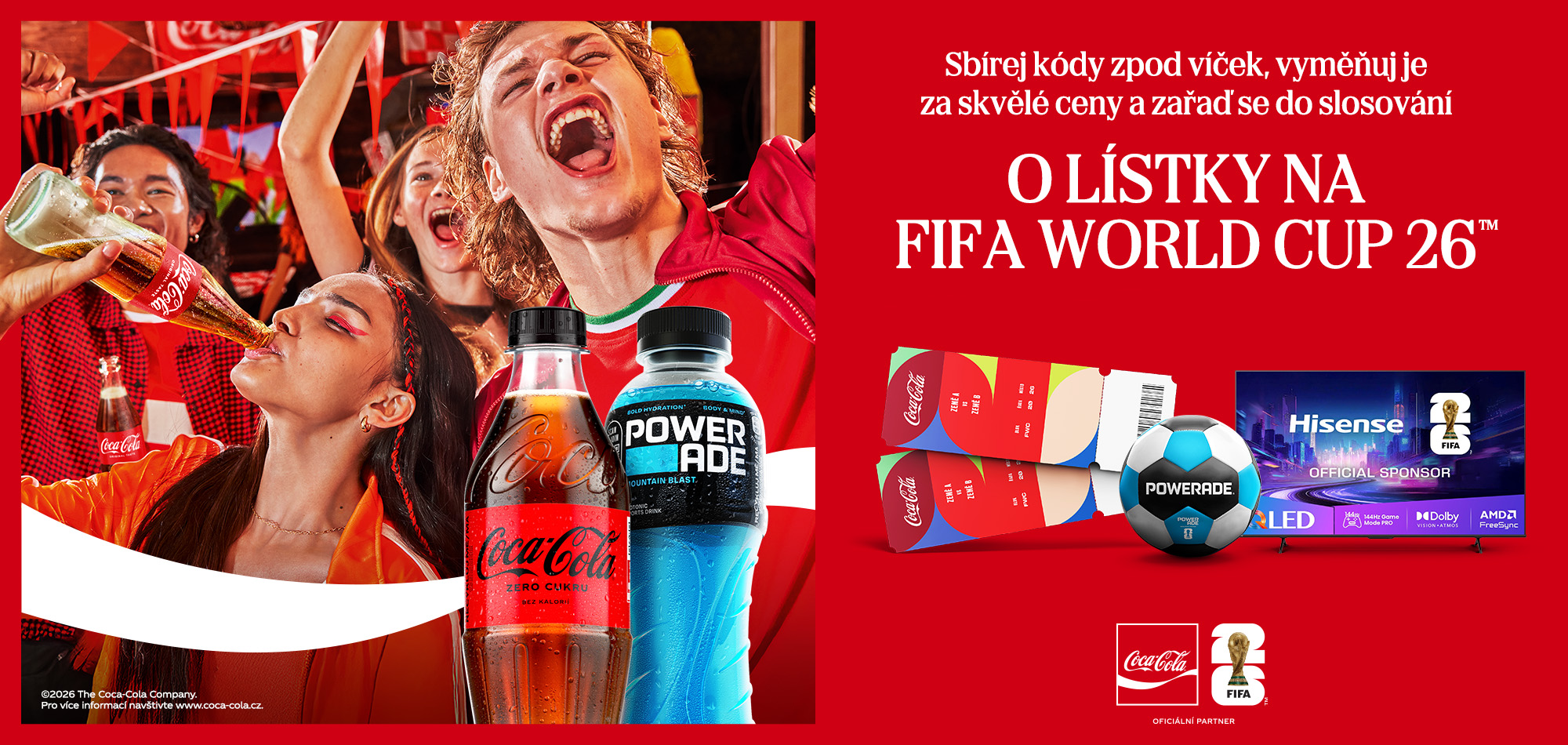Coca-Cola soutěž o lístky na FIFA World CUP 2026