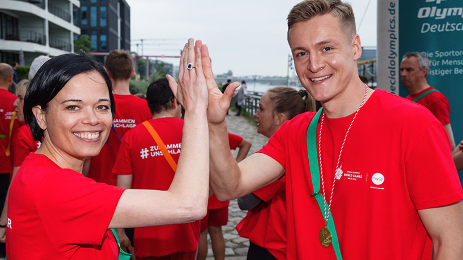 Evelyne de Leersnyder und Felix Kroos 