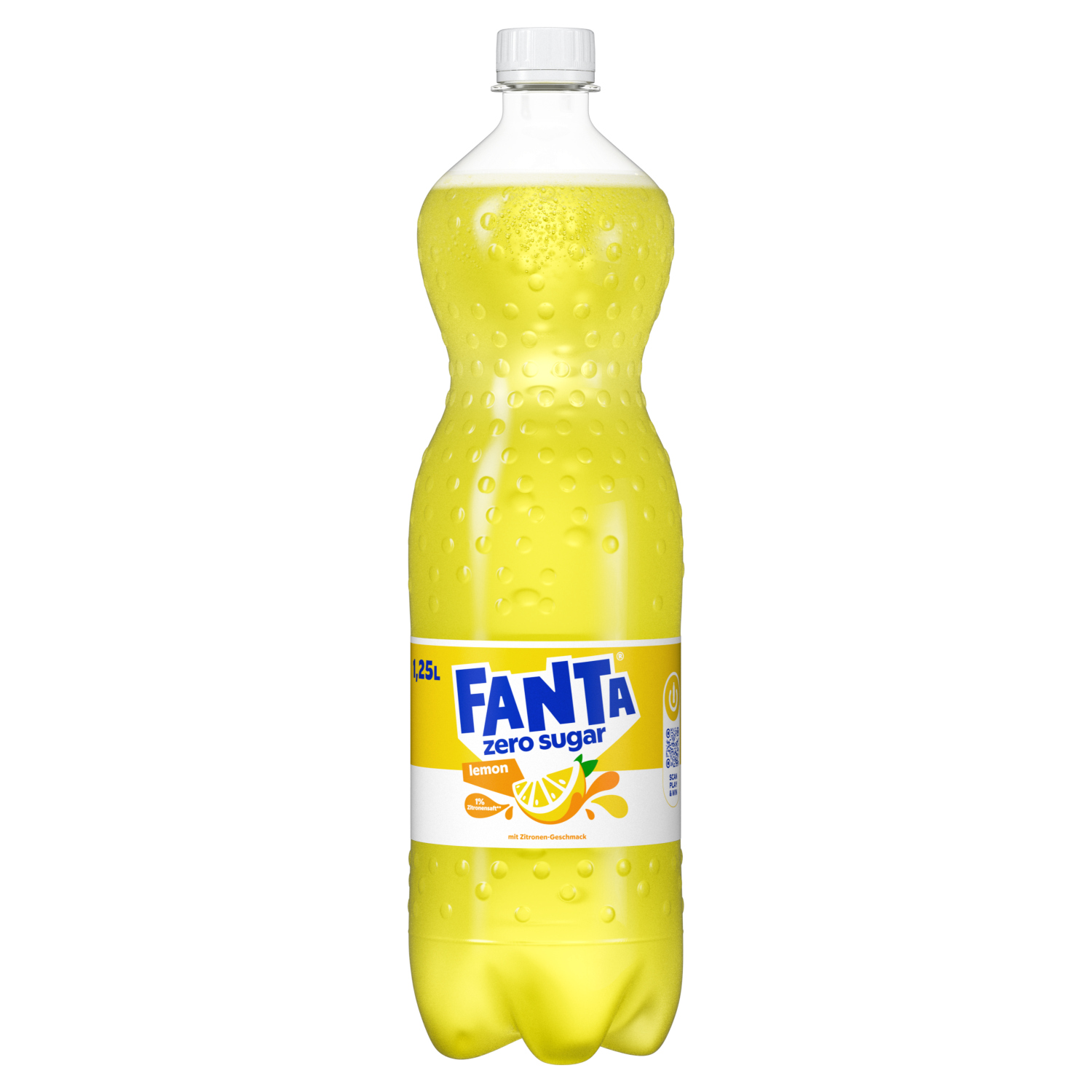 Produktabbildung - Fanta Lemon ohne Zucker 1.25L