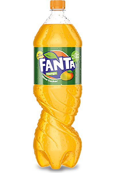 Produktabbildung - Fanta Mango ohne Zucker