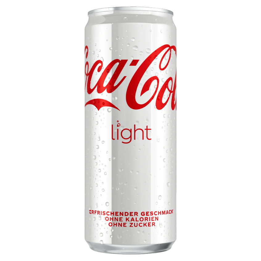 Eine Dose Coca-Cola Light.