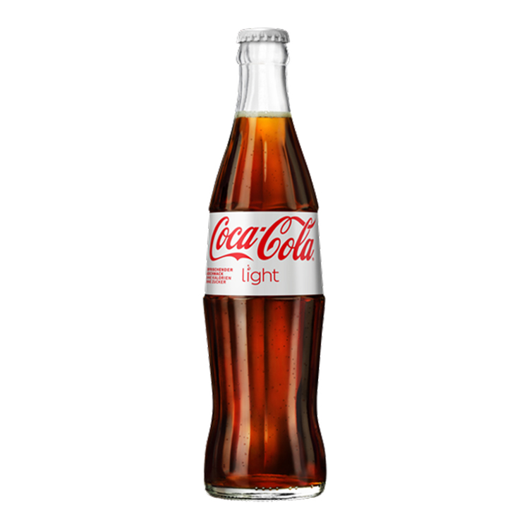 Eine Flasche Coca-Cola Light.