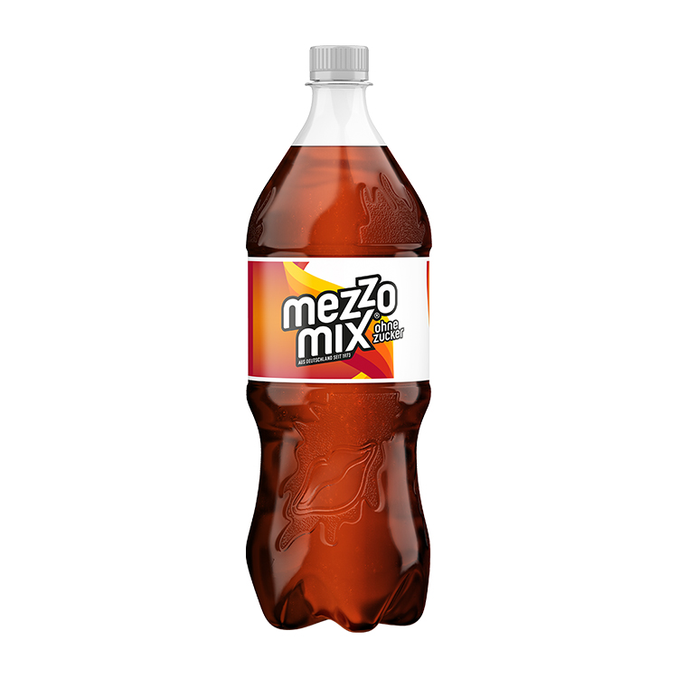 Eine 0,5 Liter-Flasche mezzo mix zero