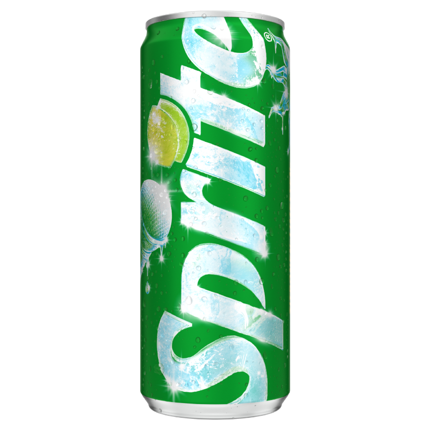 Eine grüne Dose Sprite Regular