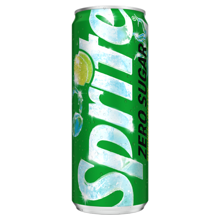 Eine grüne Dose Sprite Zero Sugar
