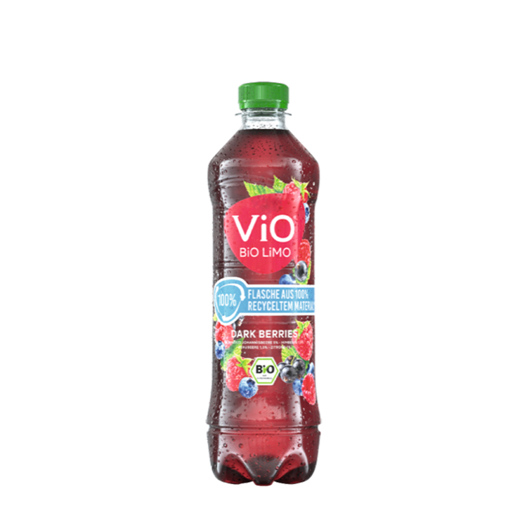 Eine Flasche ViO BiO LiMO Dark Berries