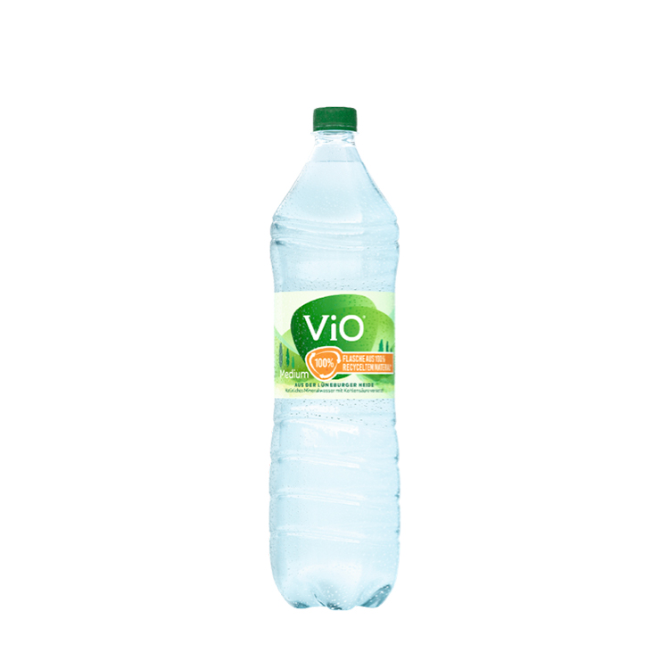 Eine 1,5 Liter-Flasche ViO Medium