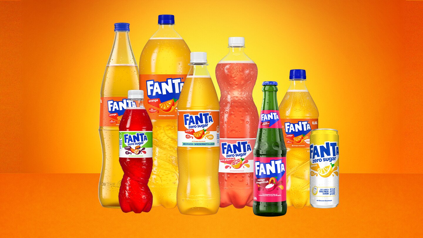 Verschiedene Fanta-Produkte