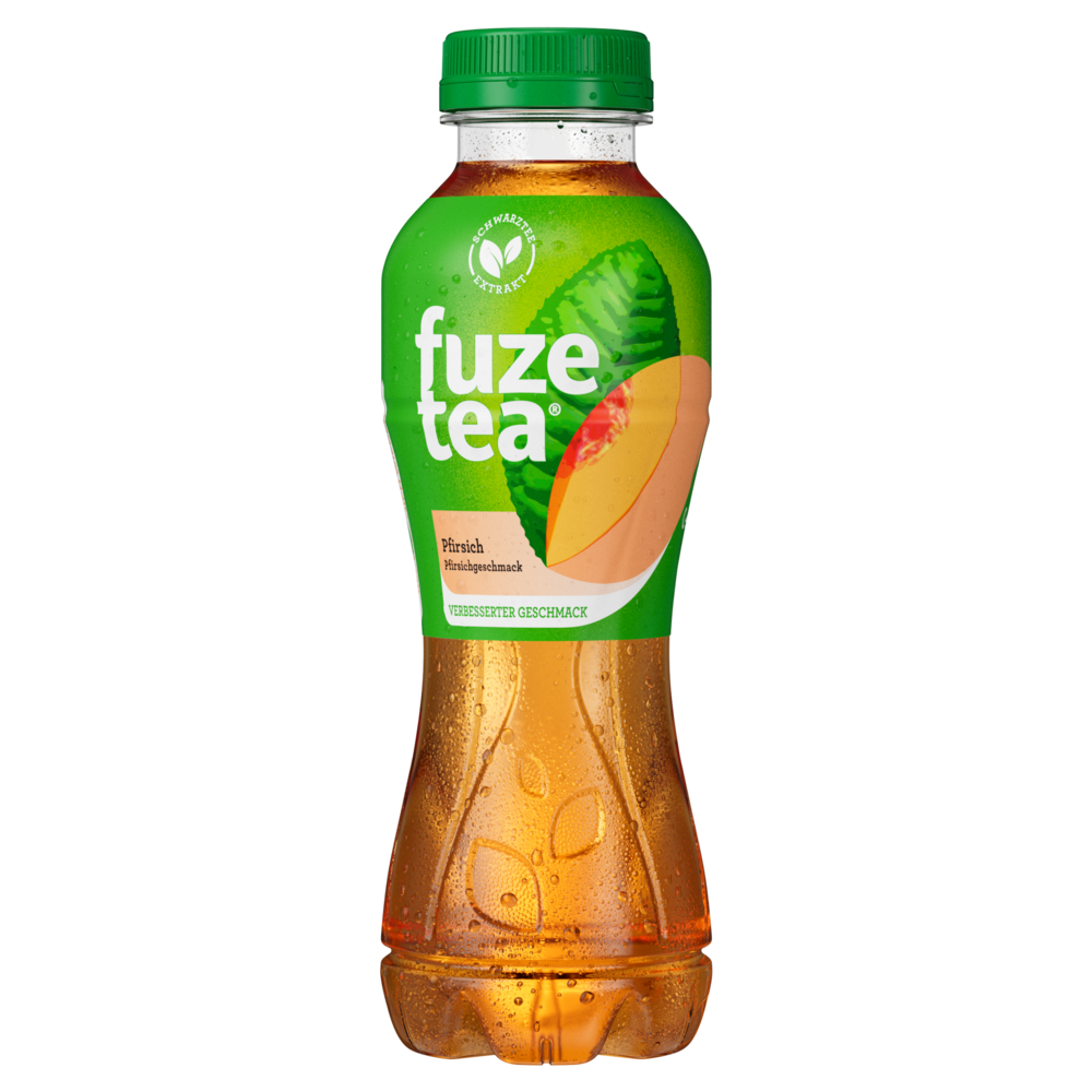 Eine Flasche Fuze Tea Pfirsich