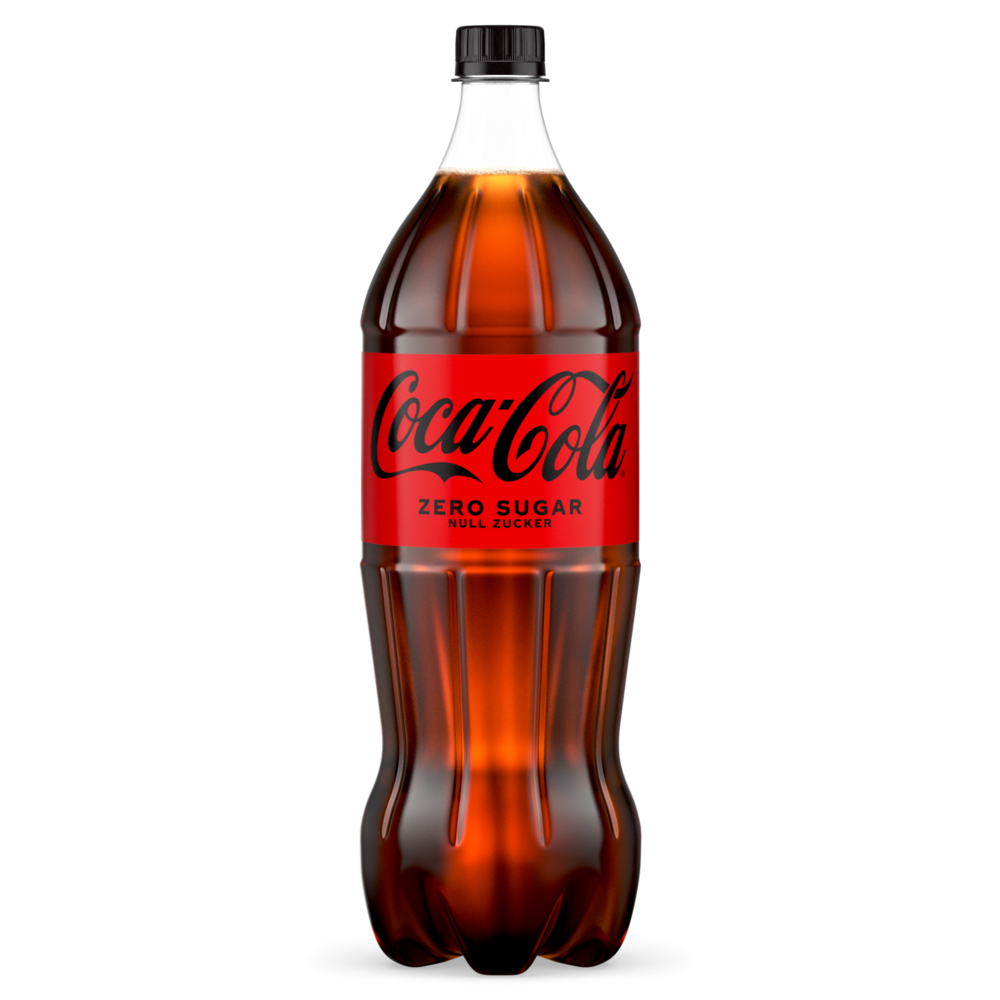 Eine Flasche Coca-Cola Zero Sugar