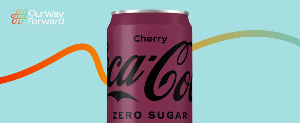 Eine Dose Coca-Cola Cherry Zero Sugar