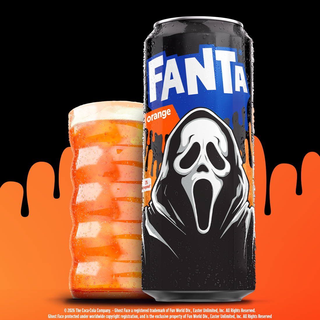 Eine Dose Fanta Orange.